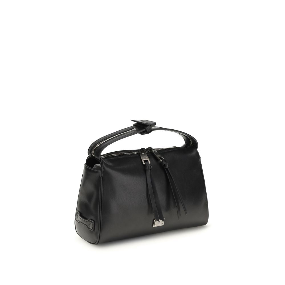 Dolce & Gabbana Black Calf Leather Shoulder Bag