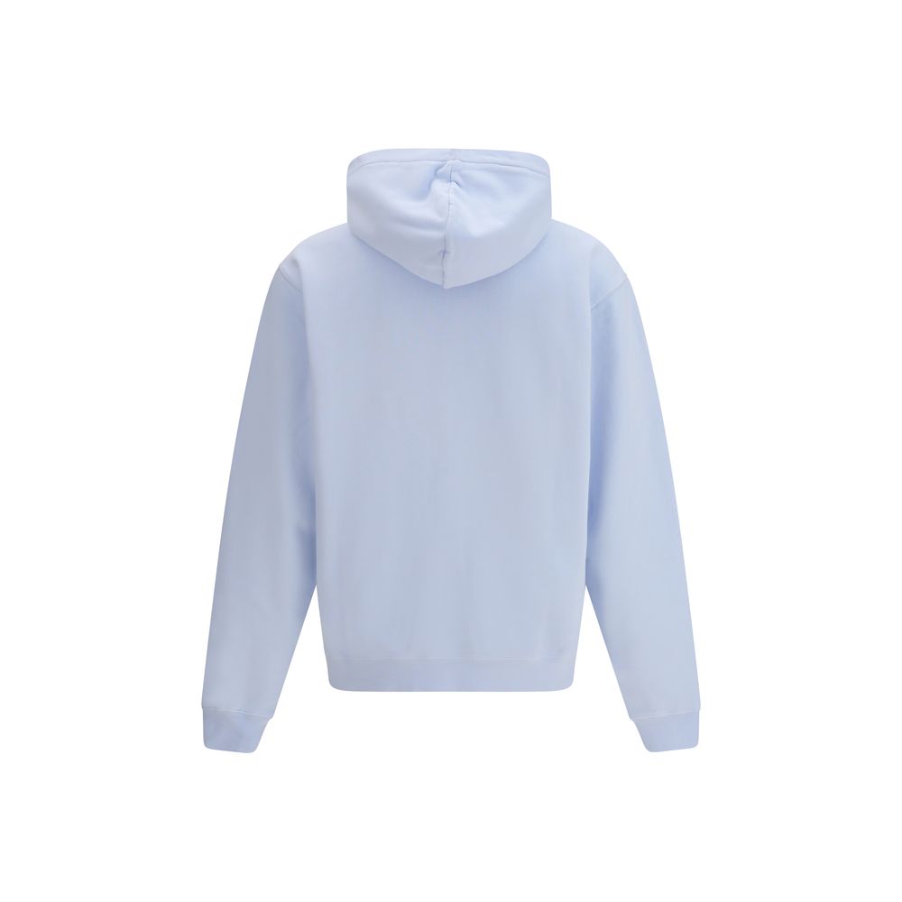 Jacquemus Blue Cotton Hooded Sweatshirt