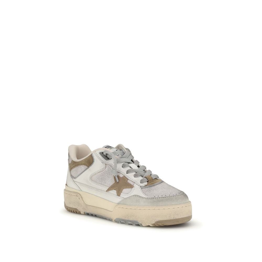 Golden Goose White Calf Leather Chunky Sneakers