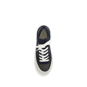 Brunello Cucinelli Black Cotton Suede Low Top Sneakers