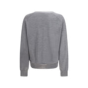 Ami Paris Gray Merino Wool Cardigan