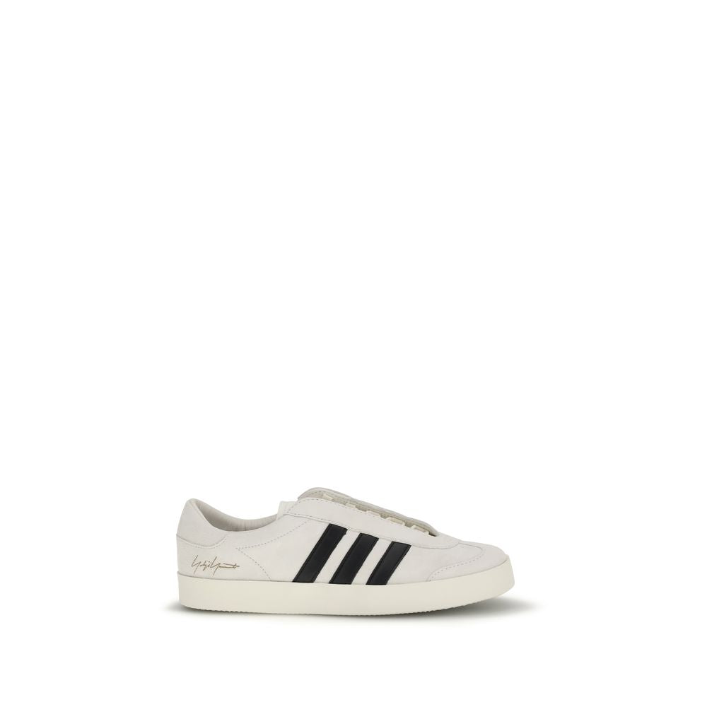 Y-3 Beige Calf Leather Low Top Sneakers