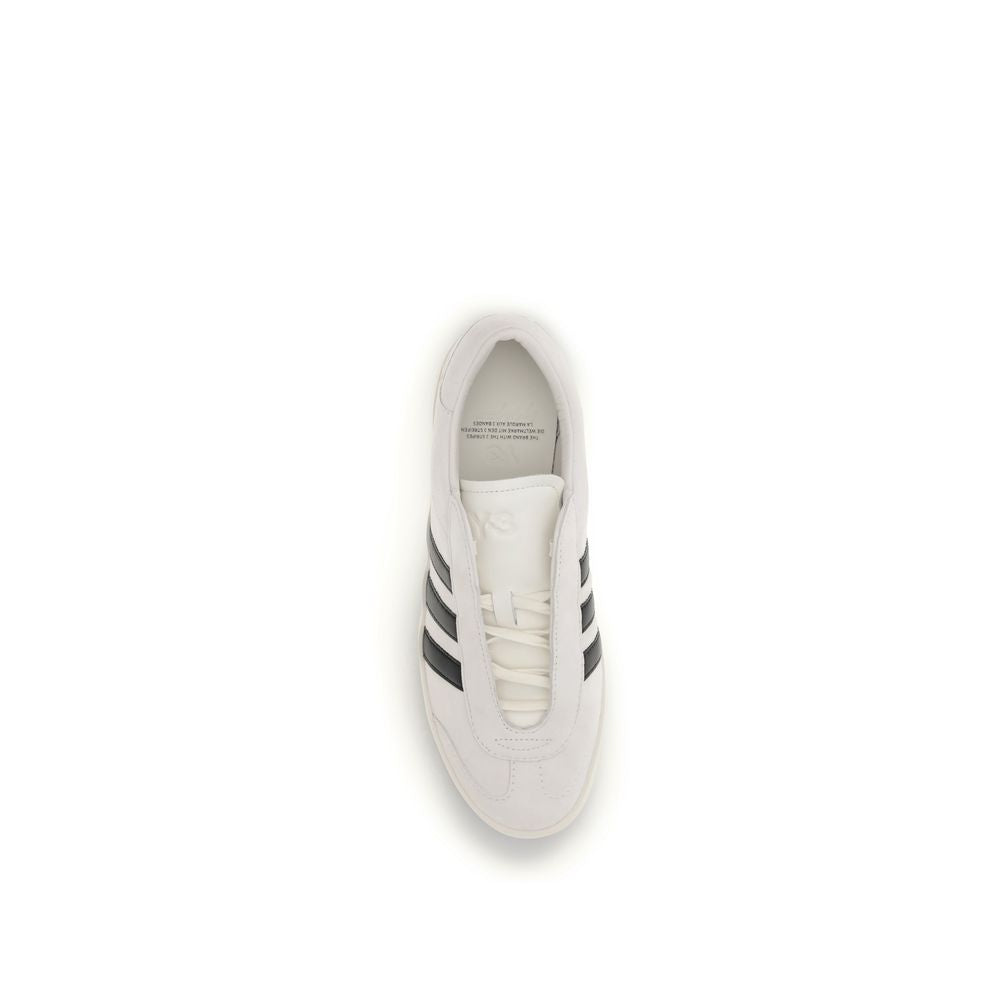 Y-3 Beige Calf Leather Low Top Sneakers