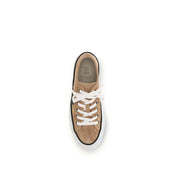 Brunello Cucinelli Beige Calf Leather Low Top Sneakers