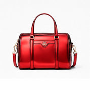 Michael Kors Red Multicolor Canvas Handbag