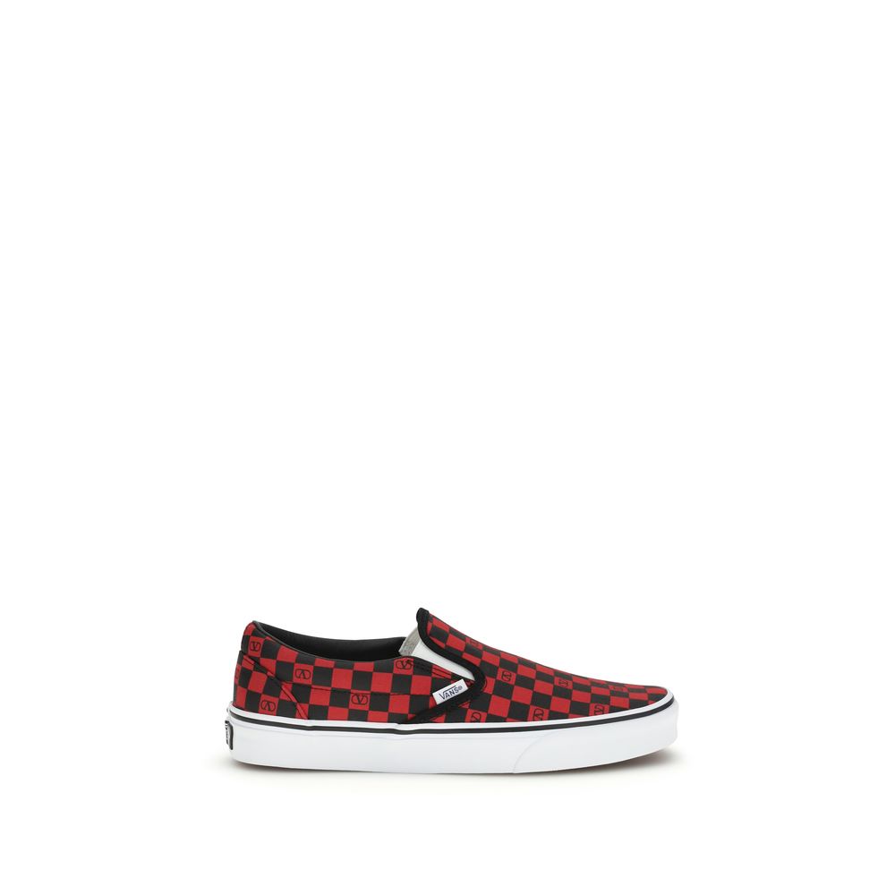 Valentino Garavani Multicolor Cotton Slip-On Sneakers