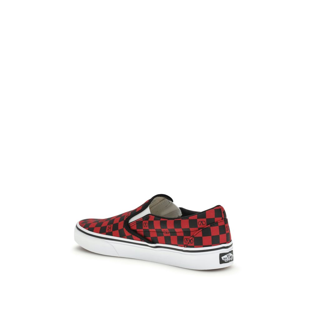 Valentino Garavani Multicolor Cotton Slip-On Sneakers