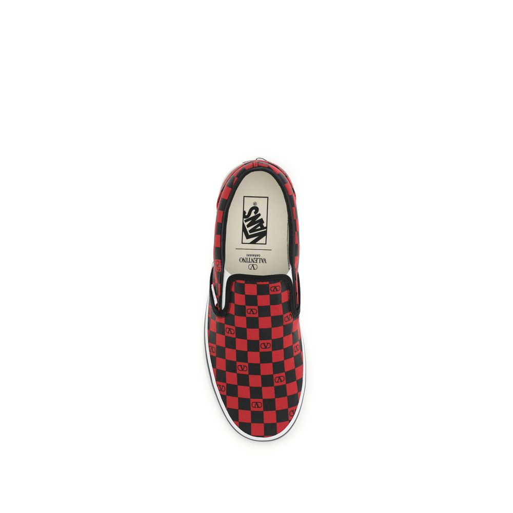 Valentino Garavani Multicolor Cotton Slip-On Sneakers
