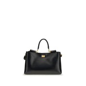 Dolce & Gabbana Black Calf Leather Shoulder Bag