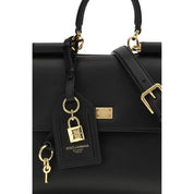 Dolce & Gabbana Black Calf Leather Shoulder Bag