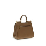 Dolce & Gabbana Brown Calf Leather My Sicily Handbag