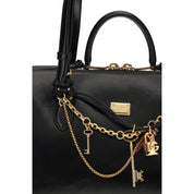 Dolce & Gabbana Black Calf Leather Shoulder Bag