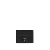 Dolce & Gabbana Black Calf Leather Card Holder