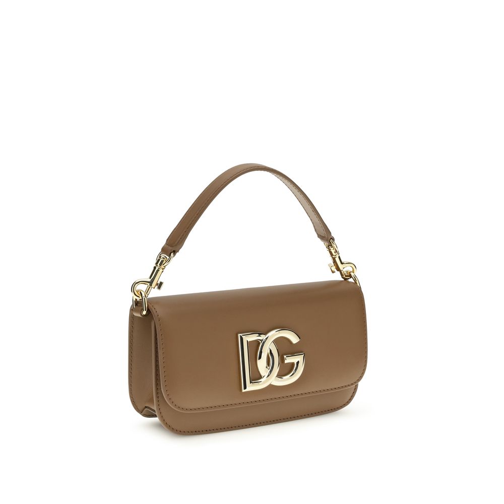 Dolce & Gabbana Brown Calf Leather Shoulder Bag