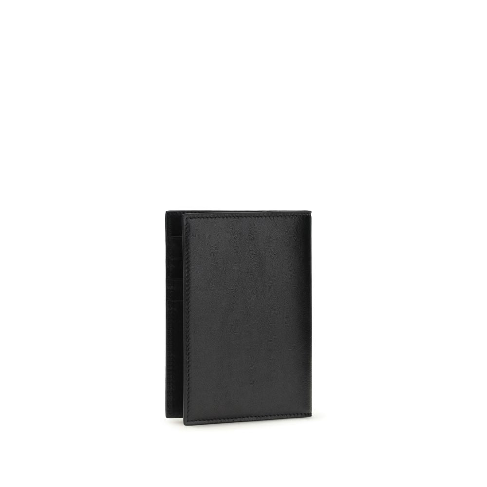 Dolce & Gabbana Black Calf Leather Passport Holder