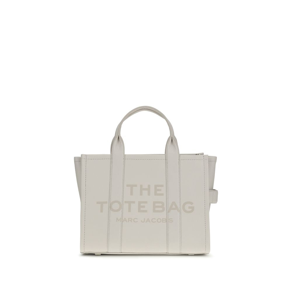 Marc Jacobs White Calf Leather Medium Tote Handbag