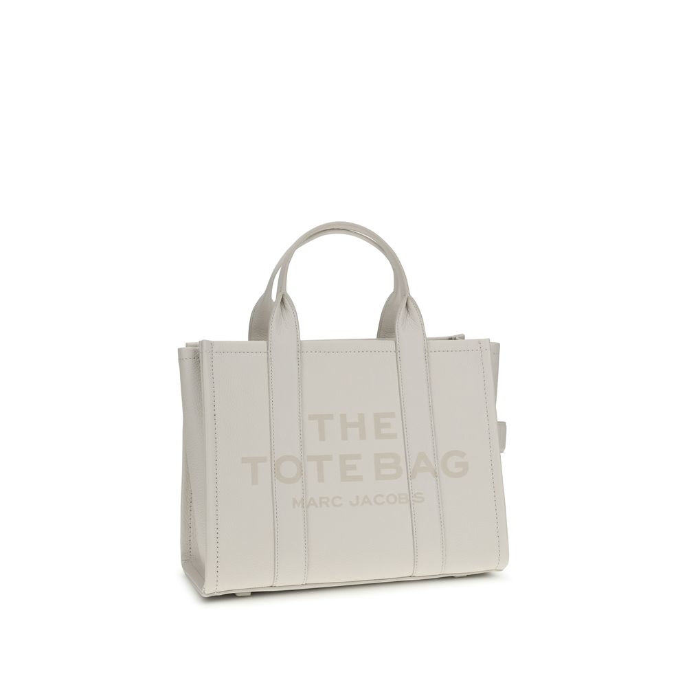 Marc Jacobs White Calf Leather Medium Tote Handbag