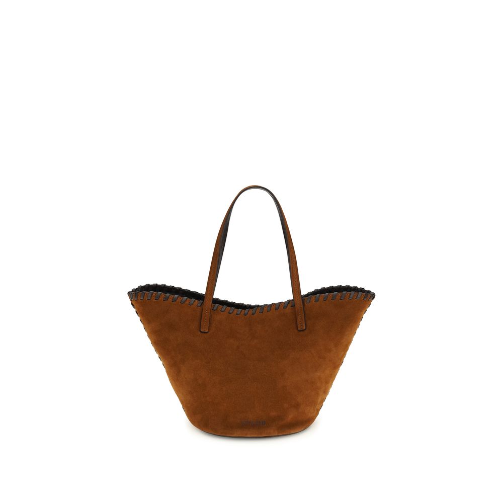 Staud Brown Suede Mini Bucket Handbag