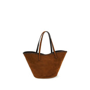 Staud Brown Suede Mini Bucket Handbag