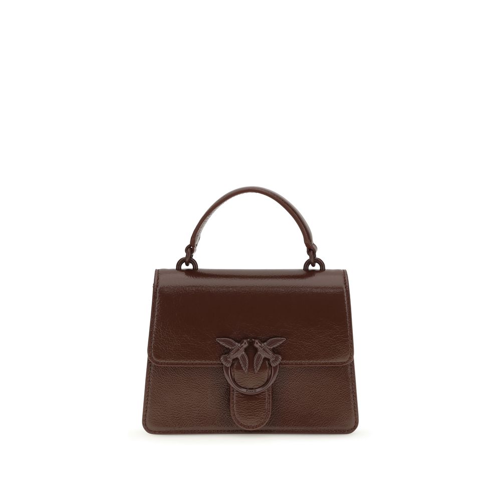 PINKO Burgundy Goatskin Mini Bag