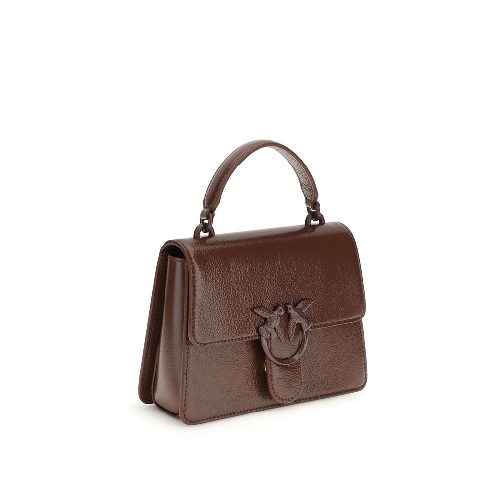 PINKO Burgundy Goatskin Mini Bag