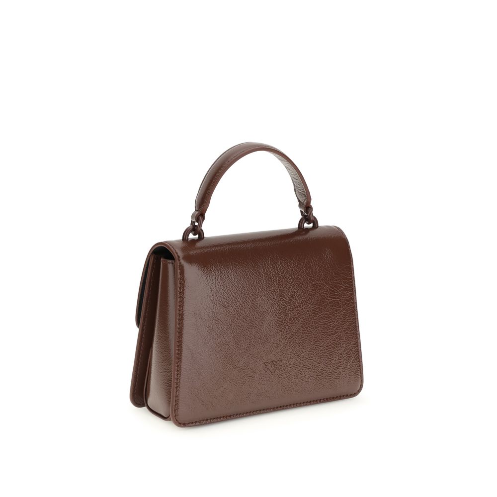 PINKO Burgundy Goatskin Mini Bag