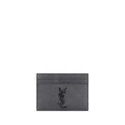 Saint Laurent Black Calfskin Card Holder