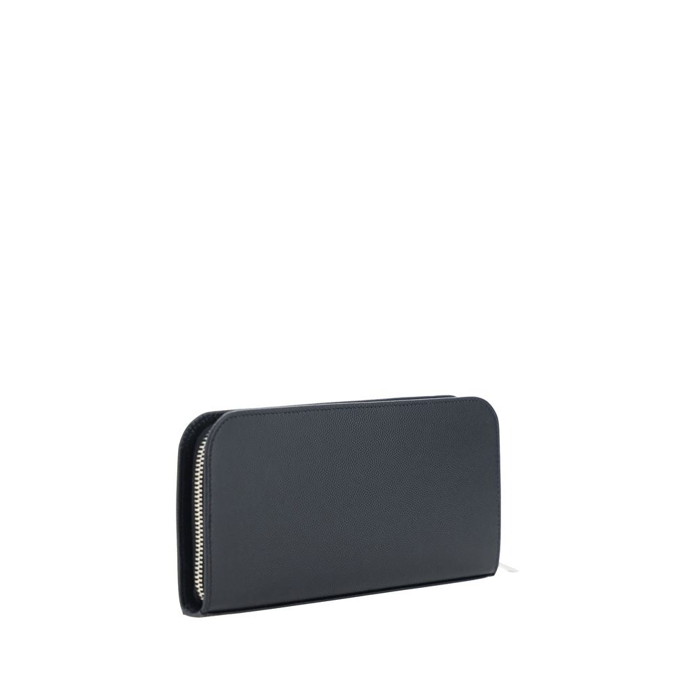Saint Laurent Black Calf Leather Wallet