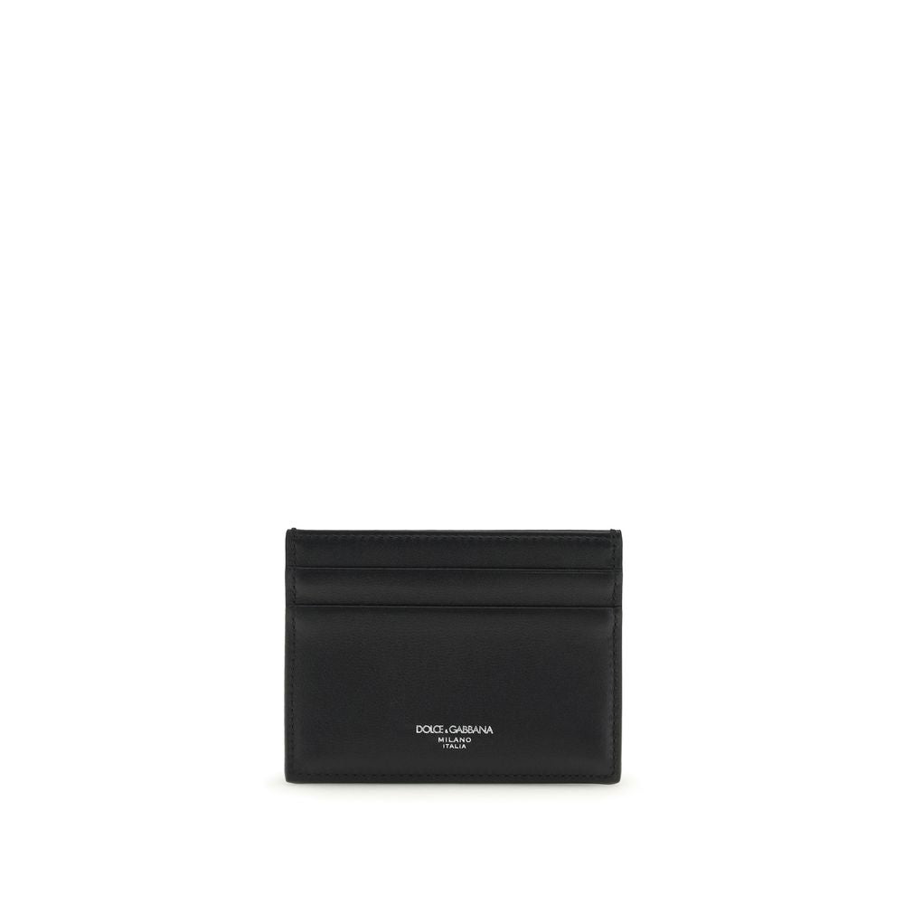 Dolce & Gabbana Black Cotton Cardholder