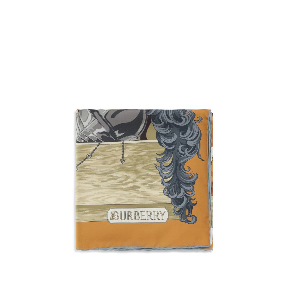 Burberry Multicolor Silk Twill Scarf