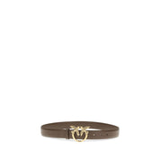 PINKO Brown Calf Leather Regular Belt