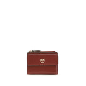 PINKO Bordeaux Calf Leather Wallet