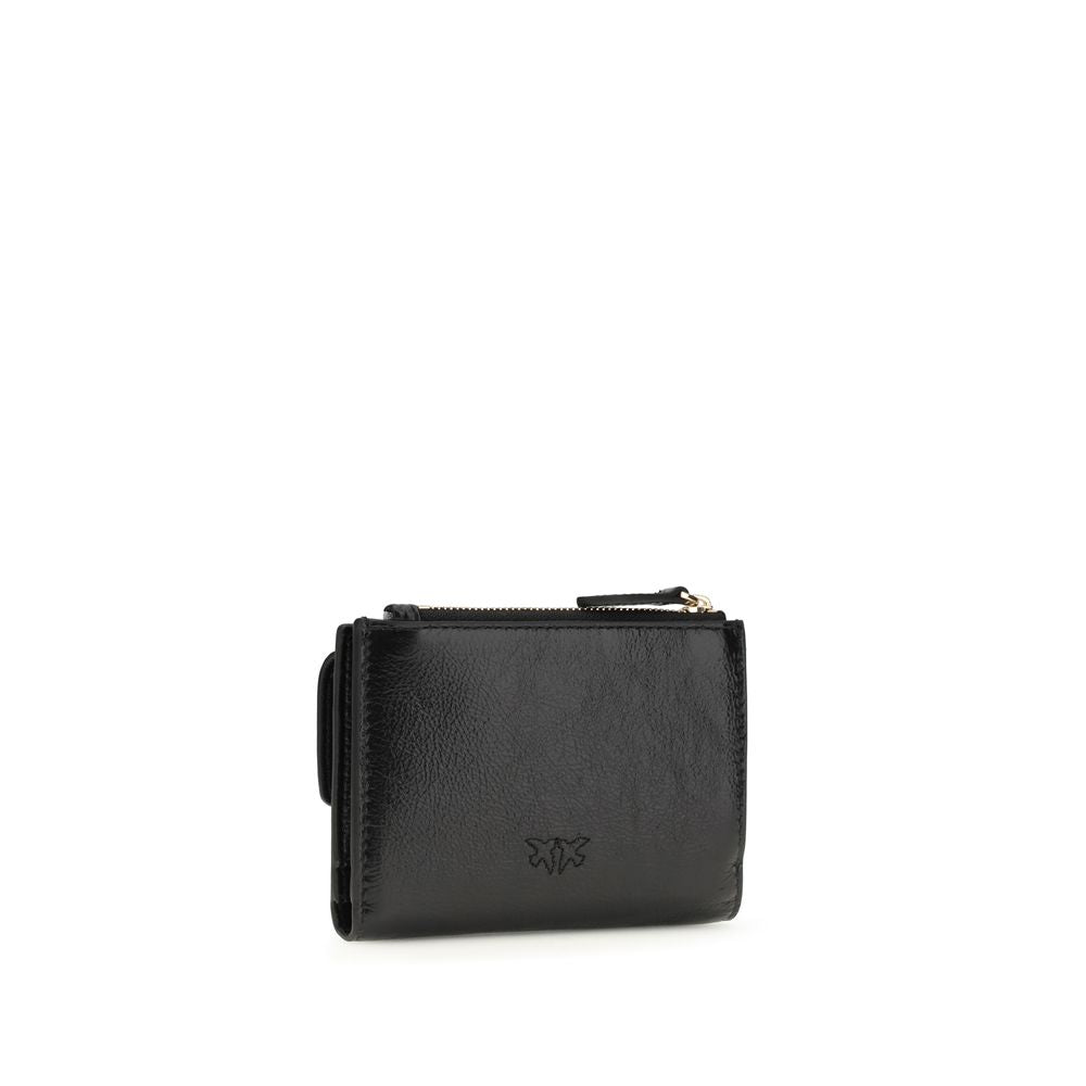PINKO Black Calf Leather Wallet