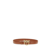 PINKO Brown Calf Leather Regular Belt