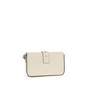 PINKO White Calf Leather Shoulder Bag
