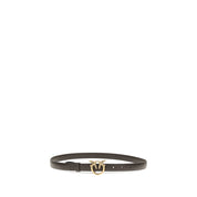 PINKO Brown Calf Leather Regular Belt
