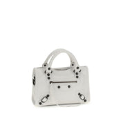 Balenciaga White Calf Leather Mini Handbag