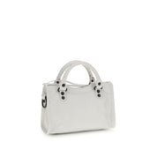 Balenciaga White Calf Leather Mini Handbag