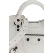 Balenciaga White Calf Leather Mini Handbag