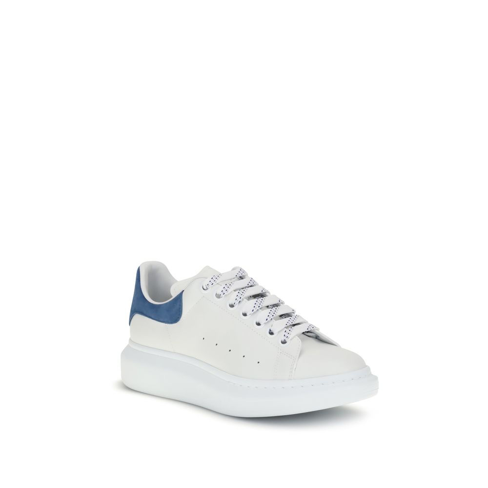 Alexander McQueen White Calf Leather Platform Sneakers