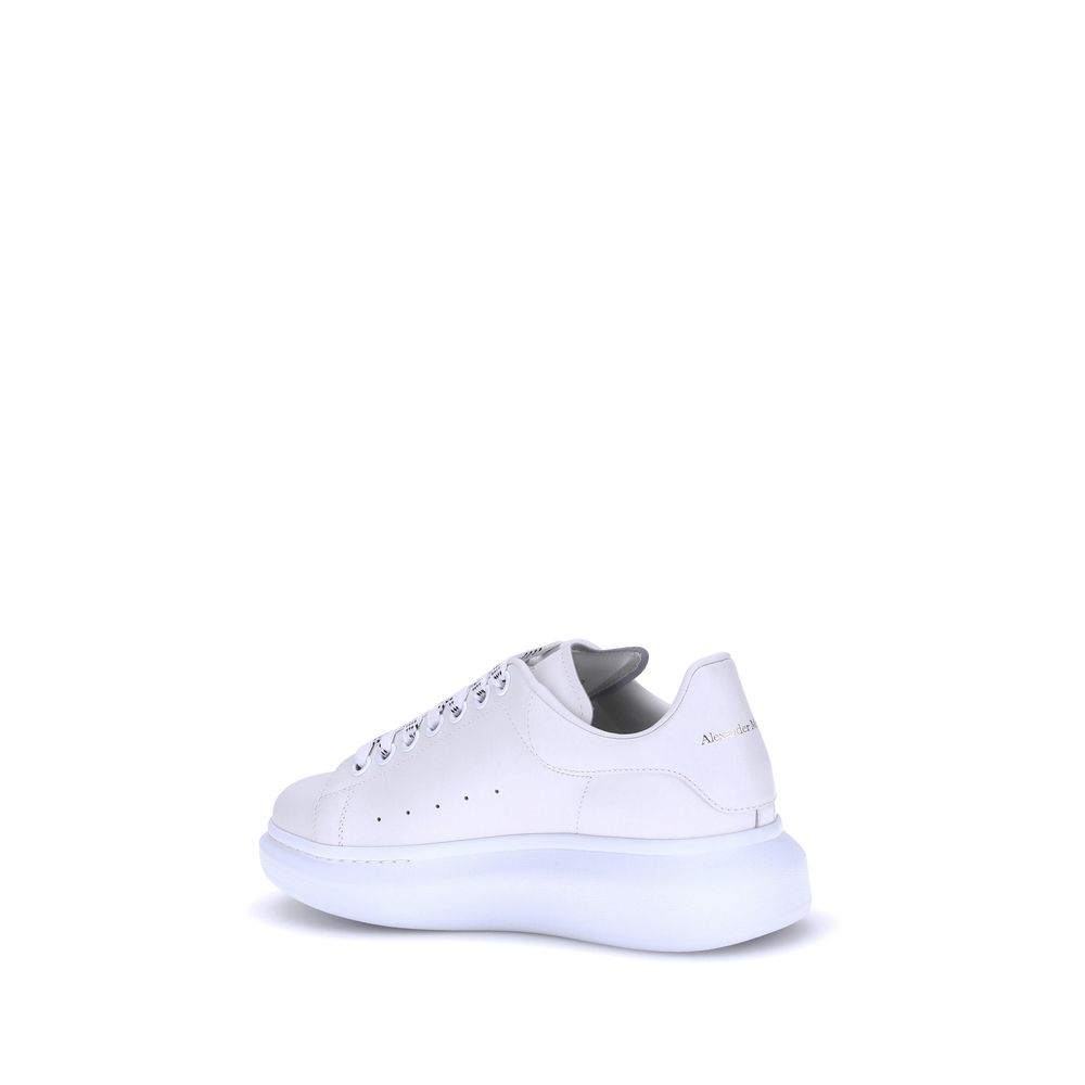 Alexander McQueen White Calf Leather Platform Sneakers