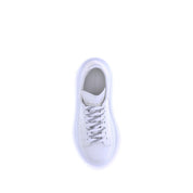 Alexander McQueen White Calf Leather Platform Sneakers