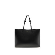 Jil Sander Black Calf Leather Tangle Shoulder Bag