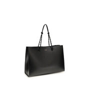 Jil Sander Black Calf Leather Tangle Shoulder Bag