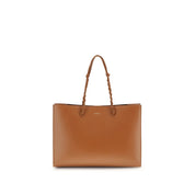 Jil Sander Brown Calf Leather Tangle Shoulder Bag