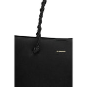 Jil Sander Black Calf Leather Tangle Shoulder Bag