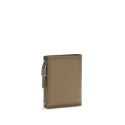 Brunello Cucinelli Beige Calf Leather Wallet