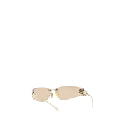 Balenciaga Gold Metal D-frame Gossip Sunglasses