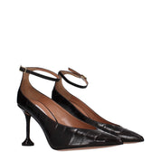 Aquazzura Brown Leather High-Heel Pumps