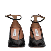 Aquazzura Brown Leather High-Heel Pumps